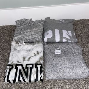 Victoria secret pink long sleeve t shirt lot